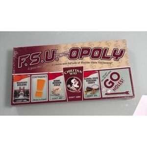 FSU-Opoly Monopoly Game Sealed Made USA Hasbro Vintage